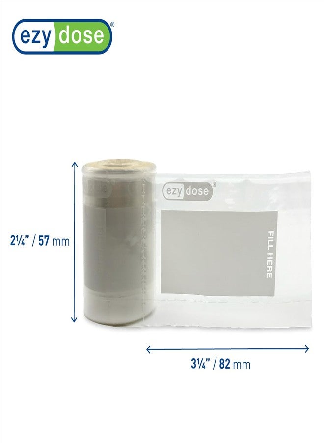 إيزي دوز أكياس تنظيم الأدوية والفيتامينات والحبوب للاستخدام مرة واحدة من إيزي دوز، أكياس صغيرة الحجم وسهلة الاستخدام، 400 كيس، خالية من مادة BPA - Image 2